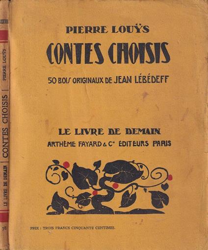 Contes choisis - Pierre Louÿs - copertina