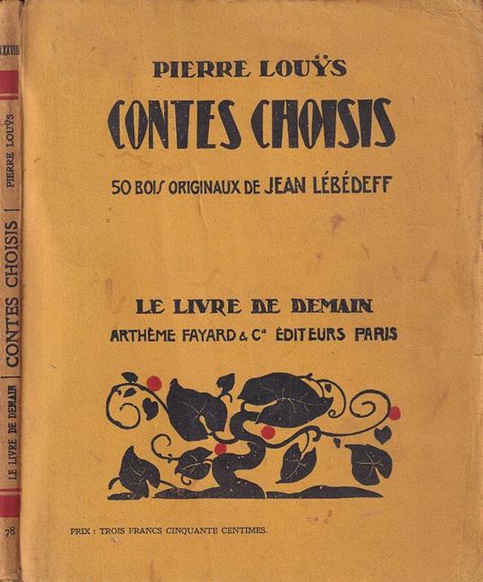 Contes choisis - Pierre Louÿs - copertina