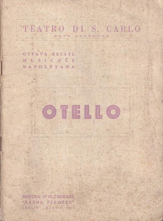 Otello - copertina