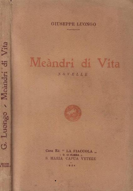 Meàndri di vita - Giuseppe Luongo - copertina