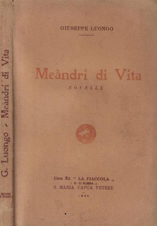 Meàndri di vita - Giuseppe Luongo - copertina