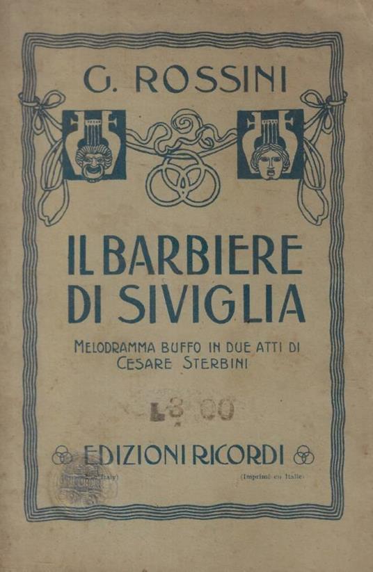 Il barbiere di Siviglia - Gioacchino Rossini - copertina