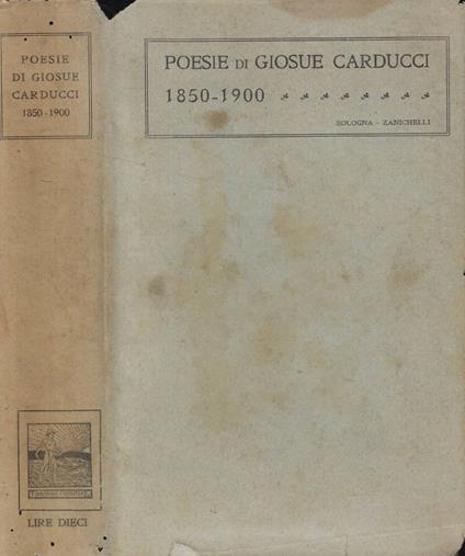 Poesie MDCCCL-MCM - Giosuè Carducci - copertina