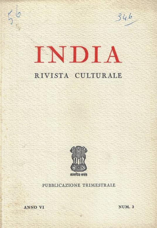 India n. 3 Anno VI - copertina