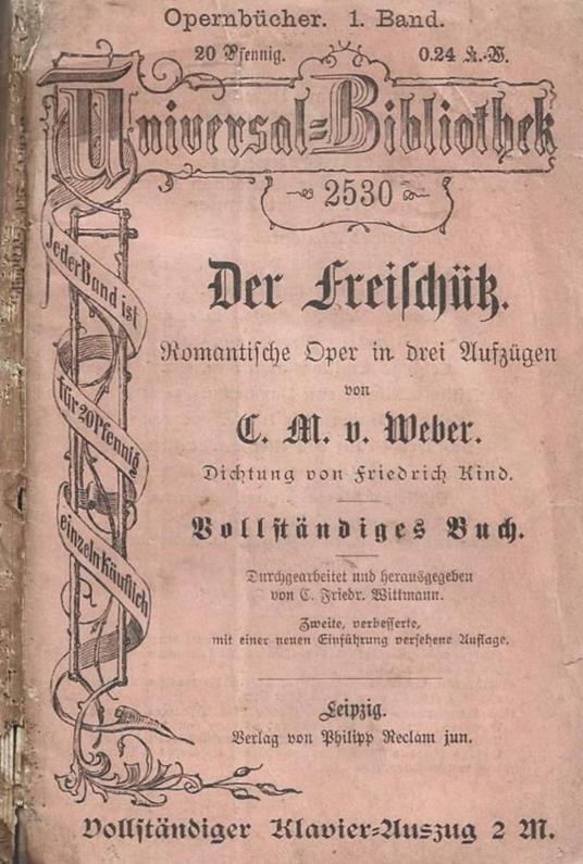 Der Freischütz - Carl Maria von Weber - copertina