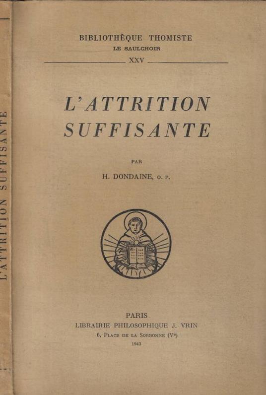 L'attrition suffisante - copertina