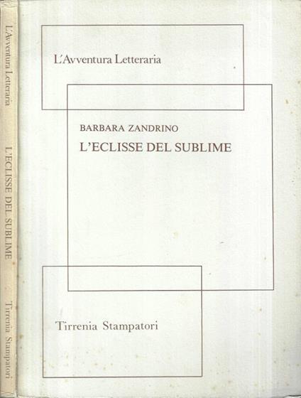 L' eclisse del sublime - Barbara Zandrino - copertina