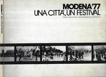 Modena '77. Una città, un festival - Mario Passi - copertina