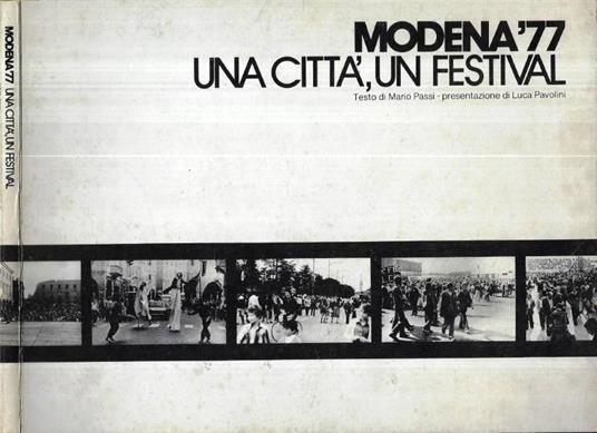 Modena '77. Una città, un festival - Mario Passi - copertina