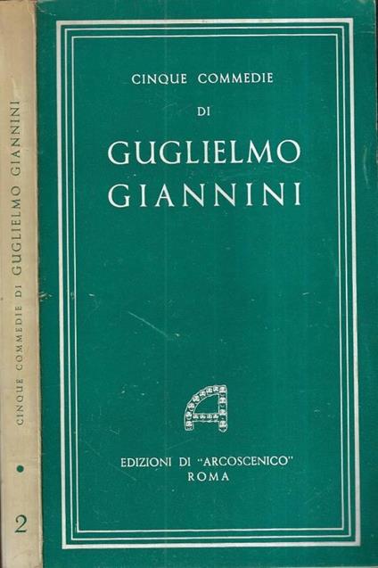 Cinque commedie Vol. 2 - Guglielmo Giannini - copertina