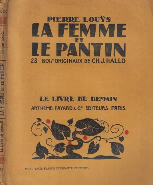 La femme et le Pantin - Pierre Louÿs - copertina