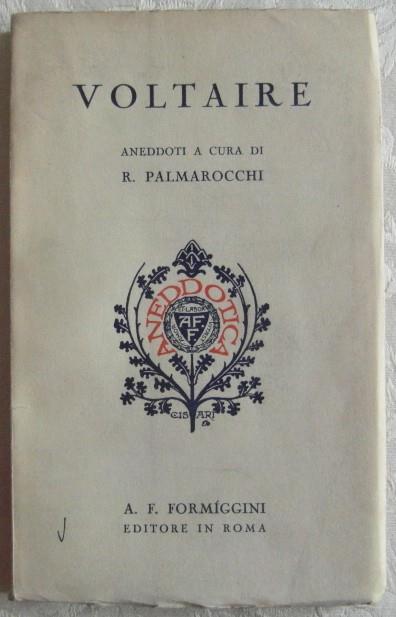 Voltaire. Aneddoti - copertina