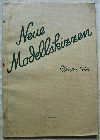 Neue Modellskizzen Winter 1944 - copertina