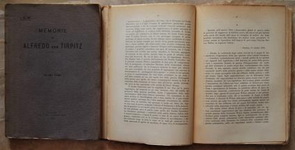 Memorie Di Alfredo Von Tirpitz - copertina