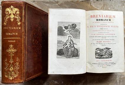 Breviarium Romanum Ex Decreto Sacrosancti Concilii Tridentini Restitutum, S. Pii V. Pontificis Maximi - copertina