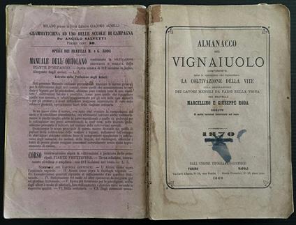 Almanacco Del Vignaiuolo - copertina