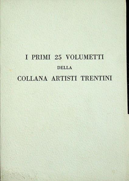 I primi 25 volumetti della Collana artisti trentini - Biagio Marin - copertina