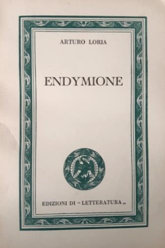 Endymione. Dramma satiresco in tre atti - copertina