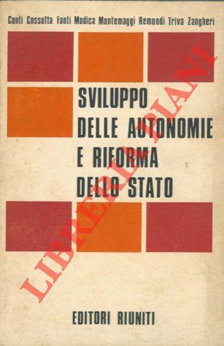 Sviluppo delle autonomie e riforma dello Stato - Piero Conti - copertina