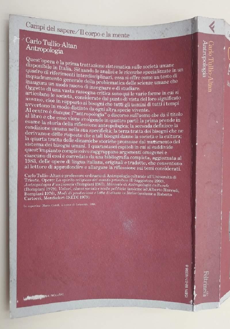 Antropologia-storia e Problemi
