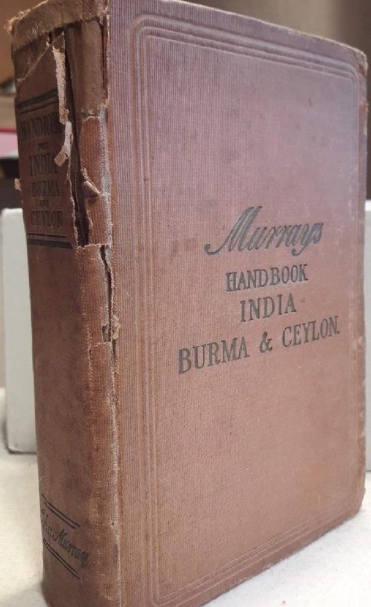 A Handbook For Travellers in India Burma And Cylon - copertina