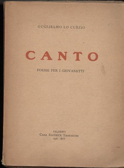 Canto-poesia per Giovanetti - Guglielmo Lo Curzio - copertina