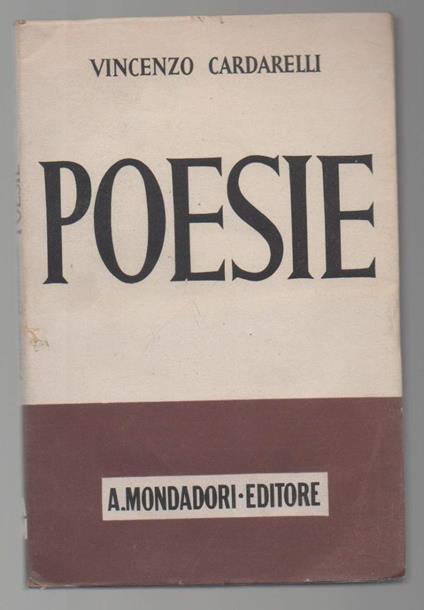 Poesie  - Vincenzo Cardarelli - copertina