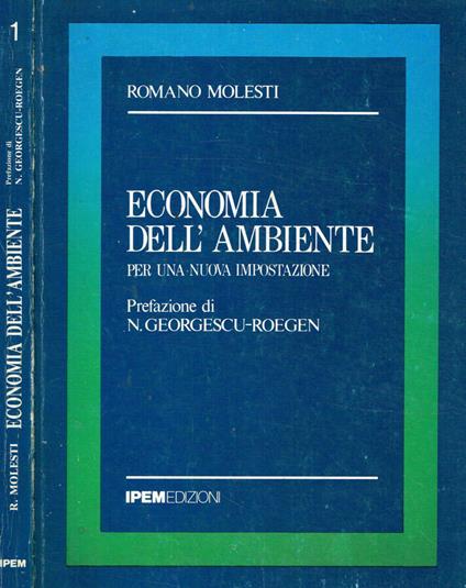 Economia dell'Ambiente per una nuova impostazione - Romano Molesti - copertina