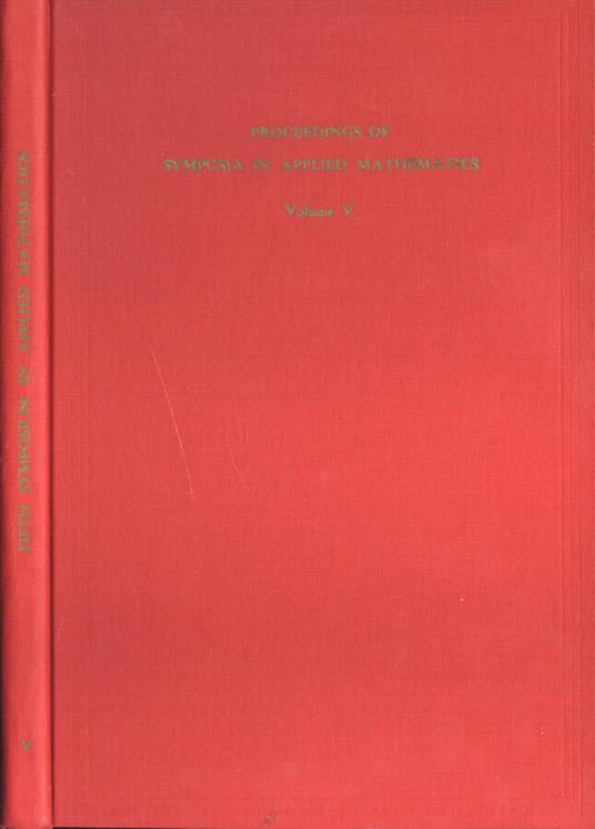 Proceedings of symposia in applied mathematics Vol. V - copertina