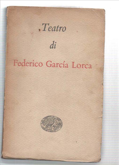 Teatro - Federico García Lorca - copertina