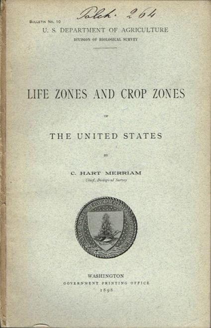 Life zones and crop zones of The United States di: C. Hart Merriam - copertina