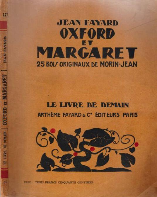 Oxford et Margaret - Jean Fayard - copertina