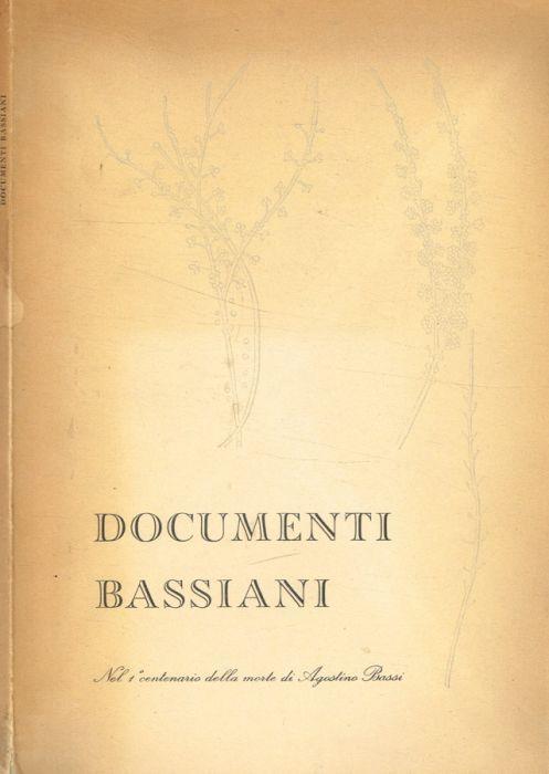 Documenti bassiani - Luigi Belloni - copertina