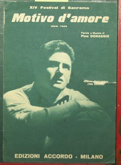 Motivo d'amore - Pino Donaggio - copertina