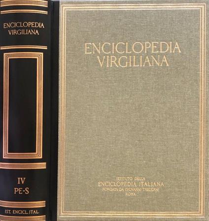 Enciclopedia Virgiliana vol IV - Francesco Della Corte - copertina