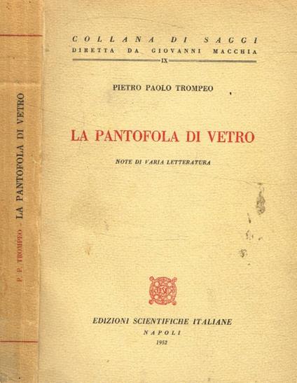 La pantofola di vetro - P. Paolo Trompeo - copertina