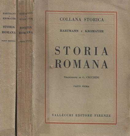 Storia romana. 2 voll - copertina
