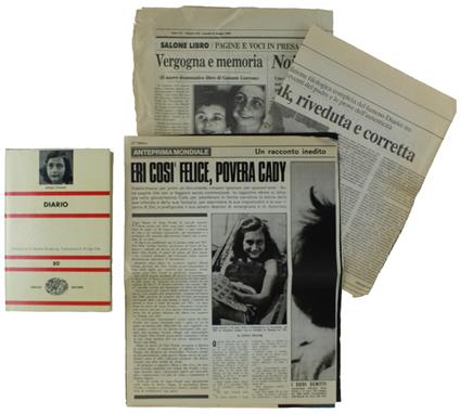 DIARIO. Prefazione di Natalia Ginzburg - Frank Anna - copertina