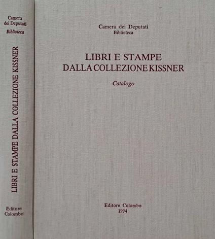 Libri e stampe dalla collezione Kissner - copertina