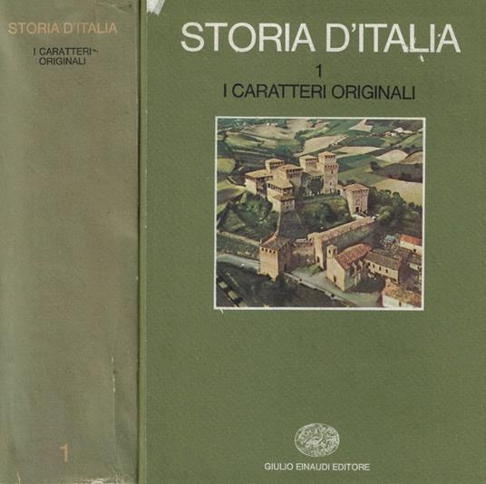 Storia d'Italia Vol. I I caratteri originali - copertina