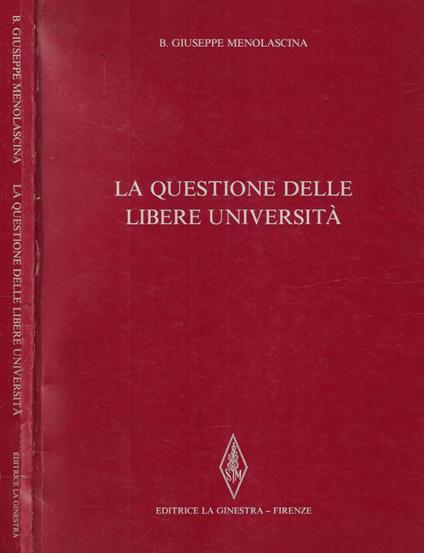 La questione delle libere università - copertina