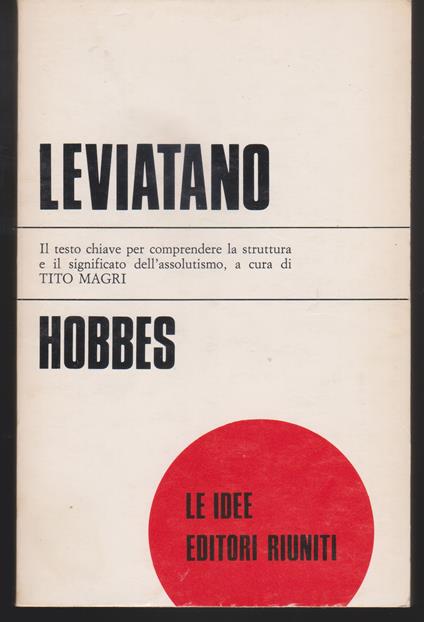Leviatano A cura di Tito Magri - Thomas Hobbes - copertina