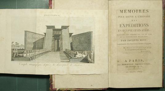 Memoires pour servir a l'histoire des expeditions en Egypte et en Syrie - copertina