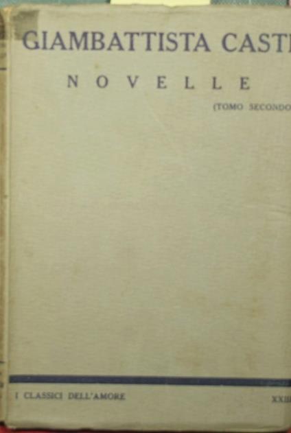 Novelle - Vol. II - Giambattista Cairo - copertina