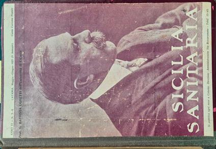 Sicilia sanitaria - Anno 1927-1928-1929 (I semestre) - copertina