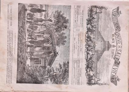 L' Esposizione Universale di Vienna del 1873 illustrata - Dispensa n.72 - copertina