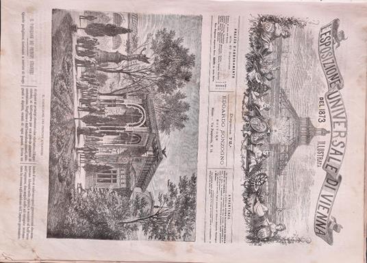 L' Esposizione Universale di Vienna del 1873 illustrata - Dispensa n.72 - copertina