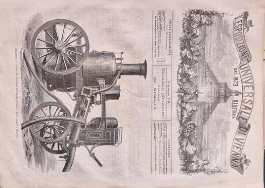 L' Esposizione Universale di Vienna del 1873 illustrata - Dispensa n.76 - copertina