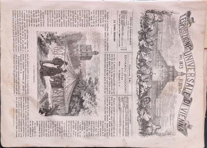 L' Esposizione Universale di Vienna del 1873 illustrata - Dispensa n.78 - copertina