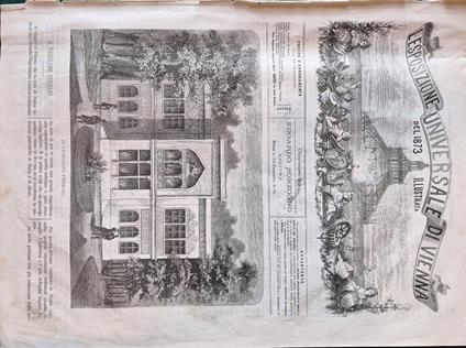 L' Esposizione Universale di Vienna del 1873 illustrata - Dispensa n.5 - copertina